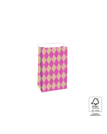 P44.068.012 Blokbodemzakken - Harlequin Pink/Nude - 12 x 7 x 19 cm