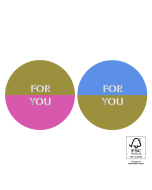 P74.374.250 Stickers Duo - For You Split Olive Silver