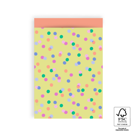 P43.232.017 Bags - Party Confetti Yellow - Salmon