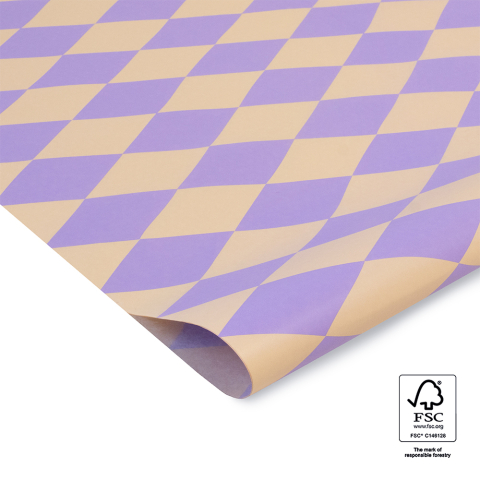 P45.212.070 Tissue Paper - Harlequin - Lilac/Nude