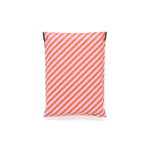 P49.007.035 Verzendzakken Recycled S - Stripe Coral/Pink - 25 x 35 cm