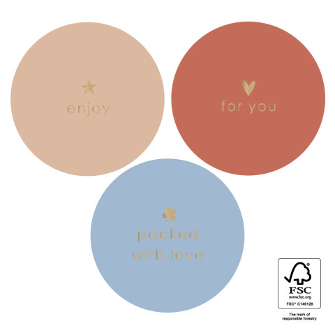 P74.387.250 Stickers Multi - Text Gold - Calm