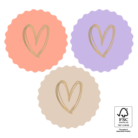 P74.397.250 Stickers - Heart Gold