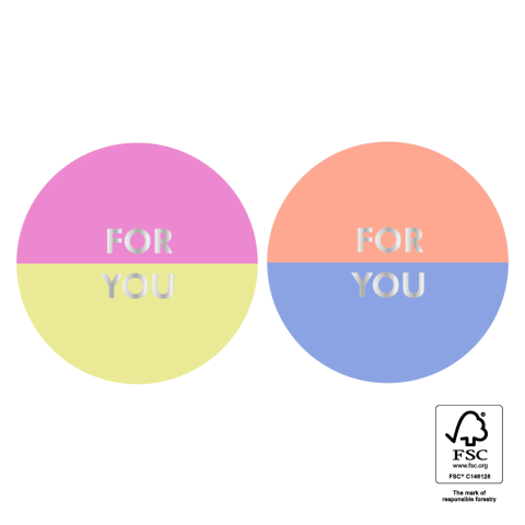 P74.398.250 Stickers Duo - For You Split Silver