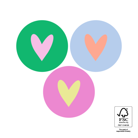 P74.401.250 Stickers Multi - Heart Colourful