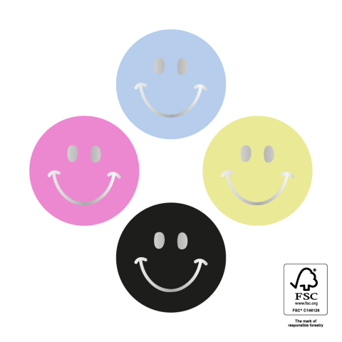 P74.406.250 Stickers Multi - Smiley Mini Silver