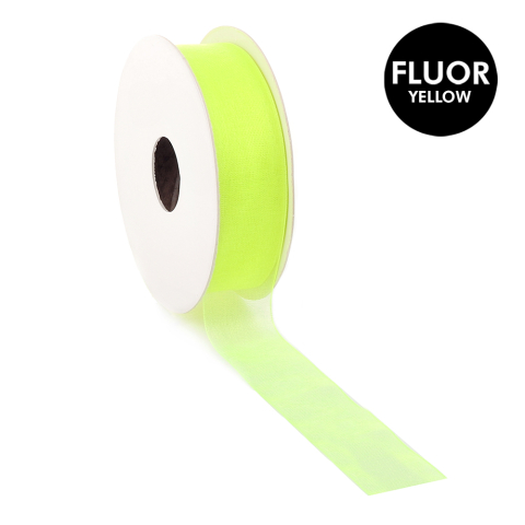 Ribbon - Organza Fluor Yellow