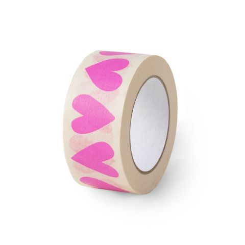 Paper Tape - Hearts - Pink