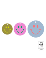 P72.108.075 Cadeaulabel Multi Sizes - Smiley (S - M - L)