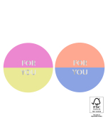 P74.398.250 Stickers Duo - For You Split Silver