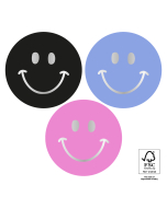 P74.402.250 Stickers Multi - Smiley Silver