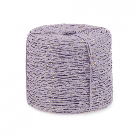 P60.123.400 Paper - Touw - Twist - Lilac / Gold